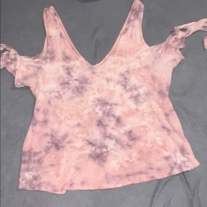 Cold shoulder v neck  American Eagle shirt